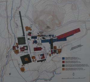 Map of the Olympic sanctuary