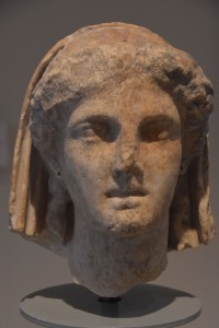 The head of Demeter in the Museum of Dion