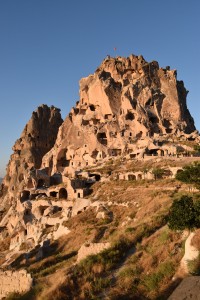 Cappadonian rocks like Swiss cheese