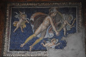 Mosaic in a Roman public bath