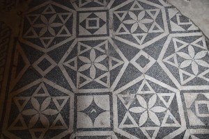 Floor mosaic in Roman Pompeij