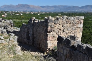 7 meters thick defence wall of Tiryns, a fortress build in Agamenons time